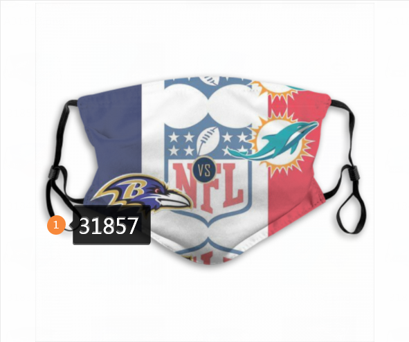 NFL Miami Dolphins 952020 Dust mask with filter->nfl dust mask->Sports Accessory
